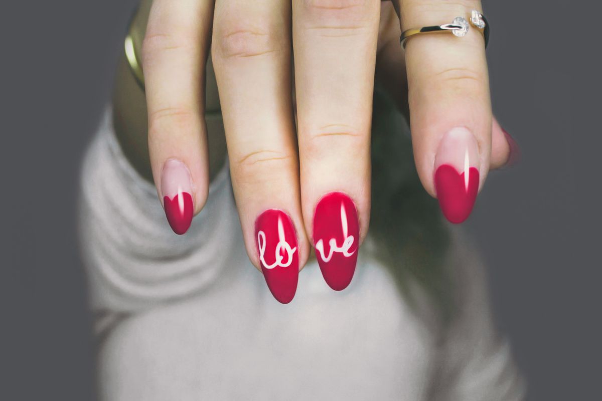 Custom nail art detail